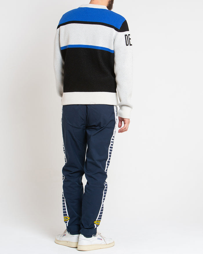 Team Knit - Classic Blue, view 3|Model