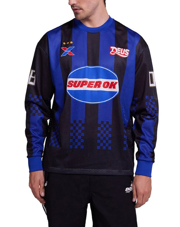 Threepeat Moto Jersey - Black, view 1|Model