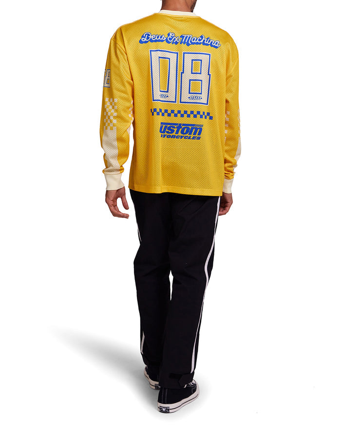 Threepeat Moto Jersey - Lemon Chrome, view 2|Model