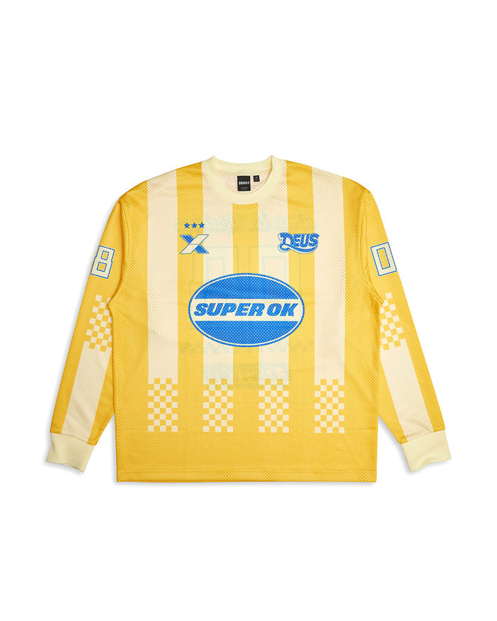 Threepeat Moto Jersey - Lemon Chrome, view 4|Flatlay