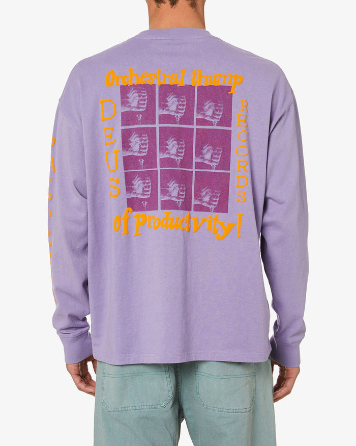 Thump Long Sleeve Tee - Purple Haze, view 2
