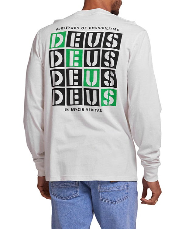 Tictac Long Sleeve Tee - Vintage White, view 2|Model