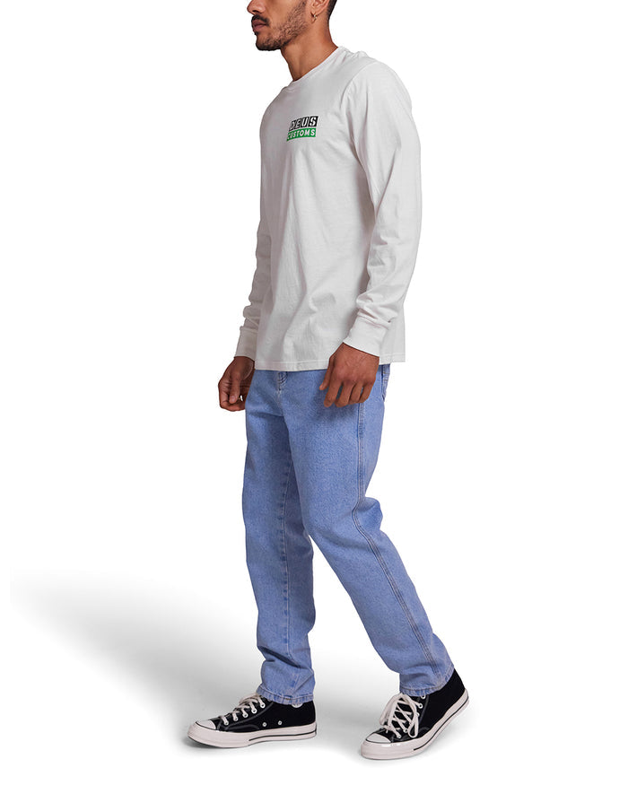 Tictac Long Sleeve Tee - Vintage White, view 3|Model