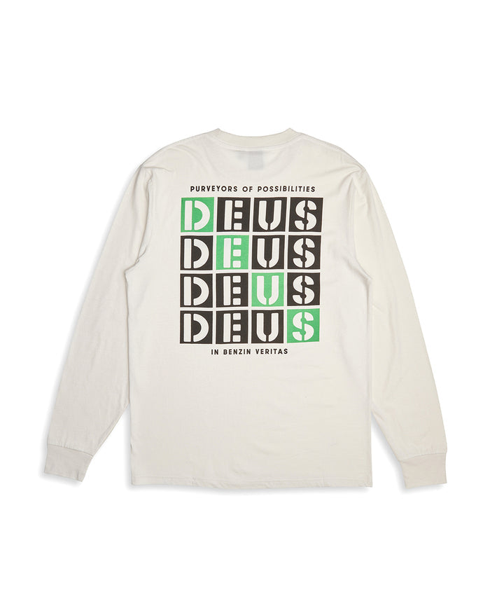 Tictac Long Sleeve Tee - Vintage White, view 5|Flatlay