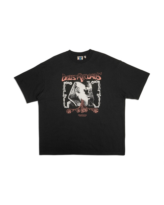 Time Worship Tee - Black, view 4|Flatlay