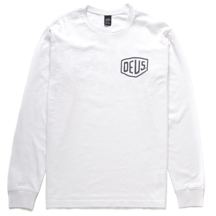 Tokyo Address Long Sleeve Tee - White, view 3