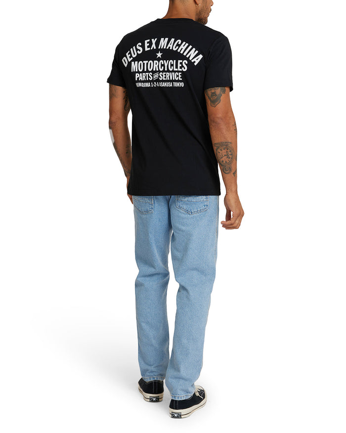 Tokyo Address Tee - Black, view 2|Model
