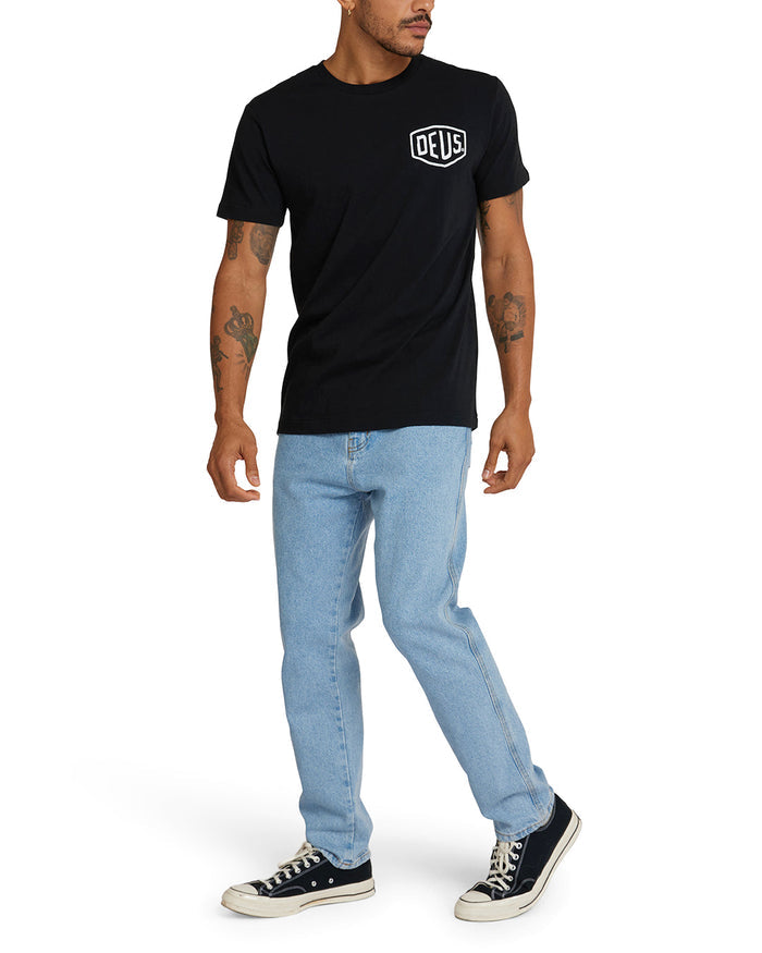 Tokyo Address Tee - Black, view 4|Model