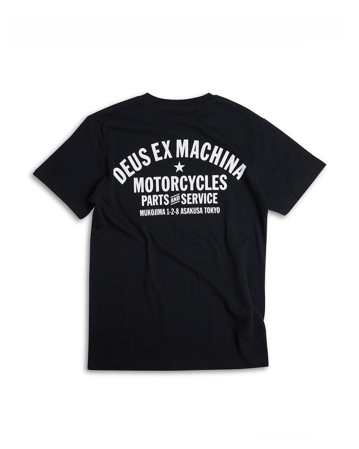 Tokyo Address Tee - Black, view 6|Flatlay