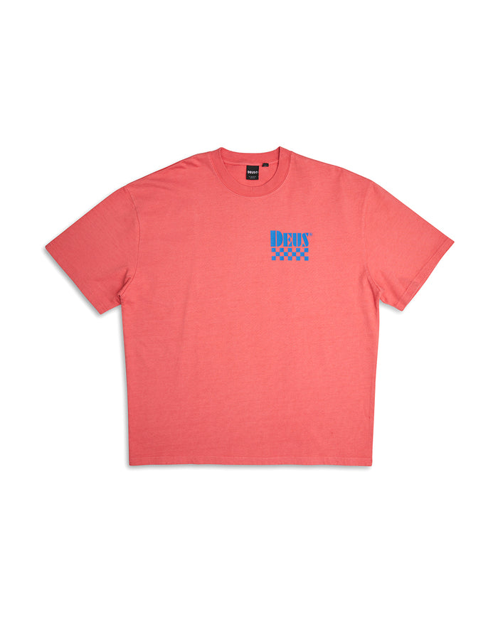 Trip Tee - Raspberry, view 4|Flatlay