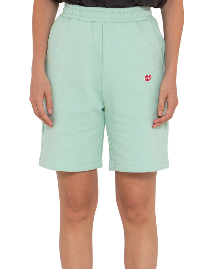 True Romance Fleece Short - Granite Green, view 1|Model