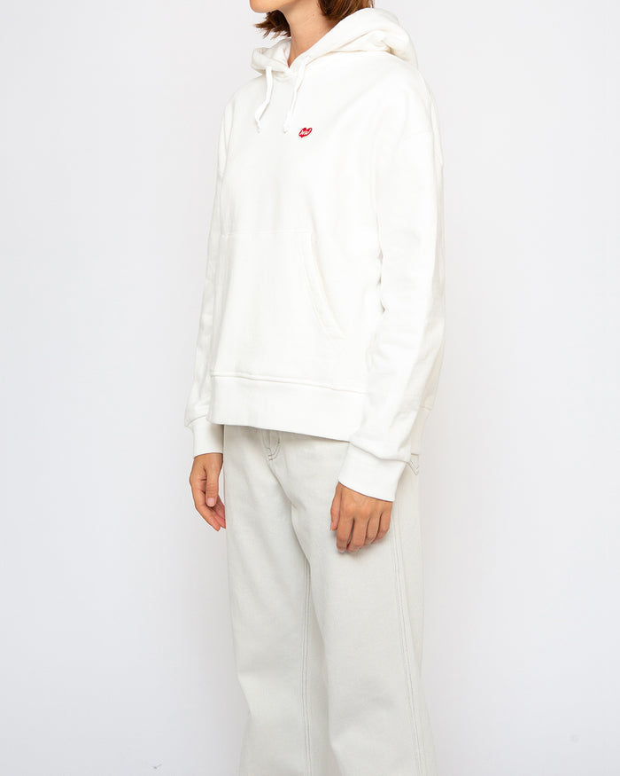 True Romance Hoodie (Oversized Fit) - Vintage White, view 3|Model