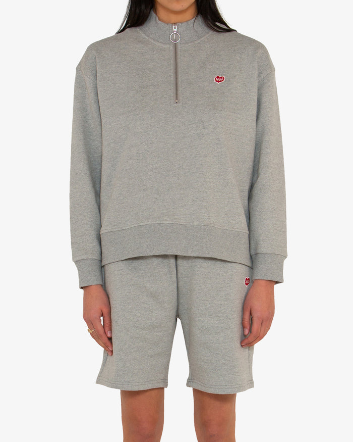 True Romance Zip - Grey Marle, view 1|Model