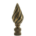 TWISTED CONE FINIAL - ANTIQUED Finish