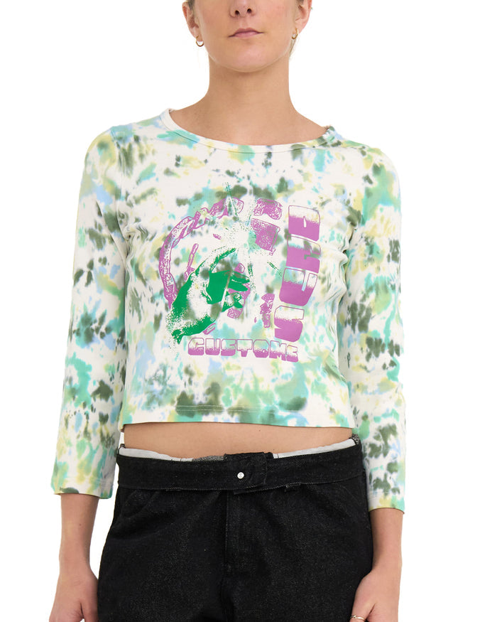 Unhenged Long Sleeve Top - Multi, view 1|Model
