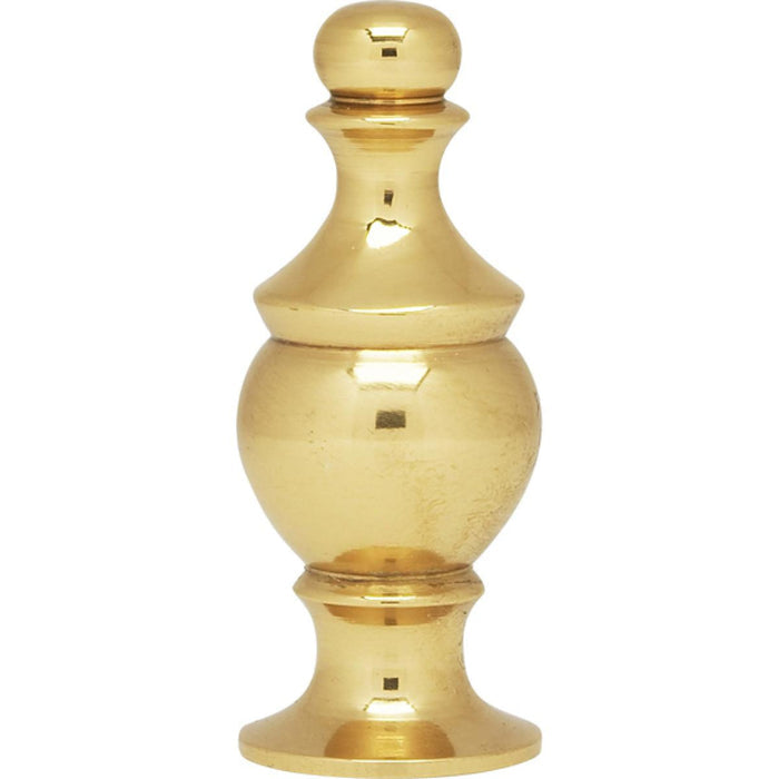 Urn Finial - 1½" h Polished Brass