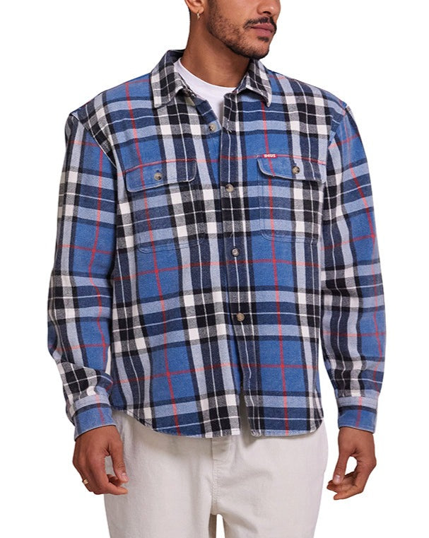 Vacay Check Shirt - Blue Turquoise, view 1|Model