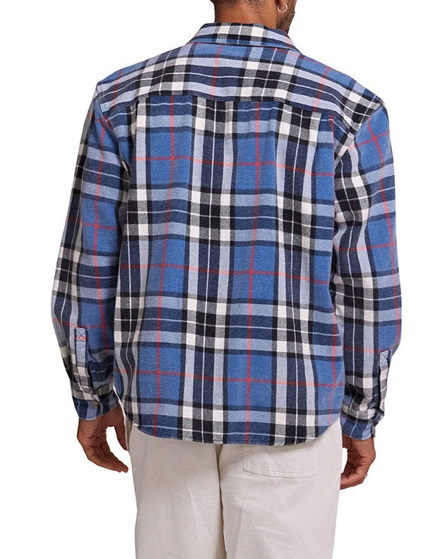 Vacay Check Shirt - Blue Turquoise, view 2|Model