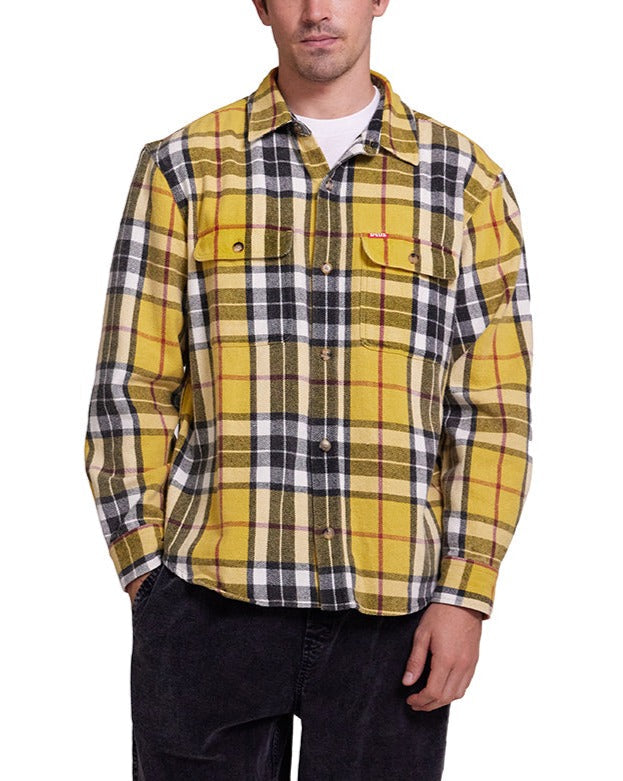 Vacay Check Shirt - Lemon, view 1|Model