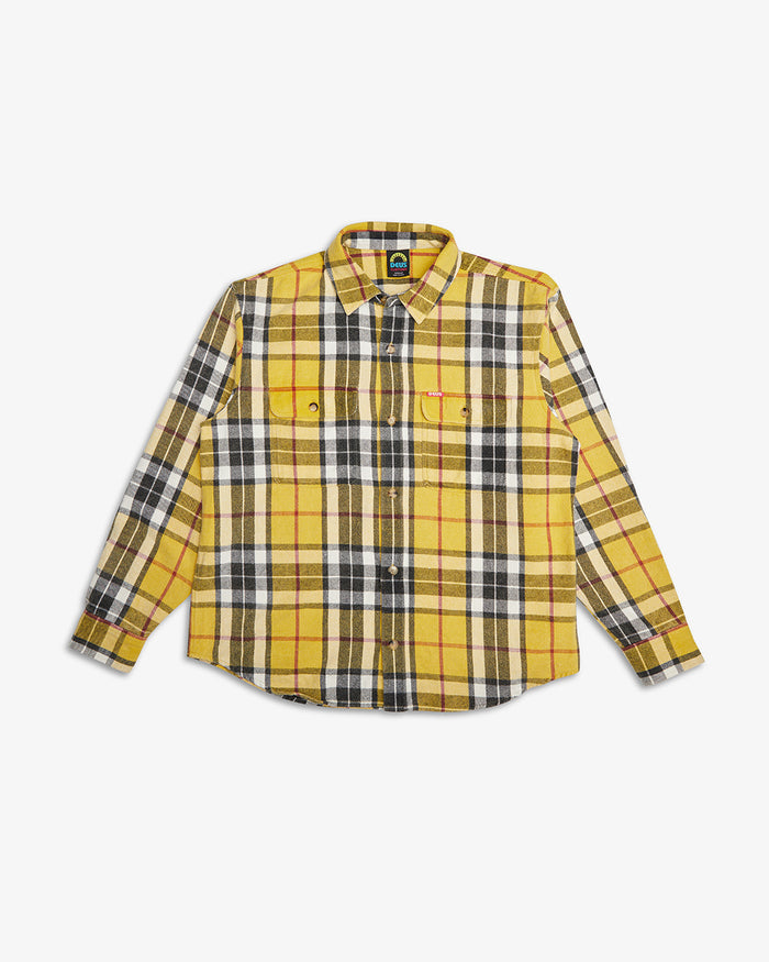 Vacay Check Shirt - Lemon, view 4|Flatlay