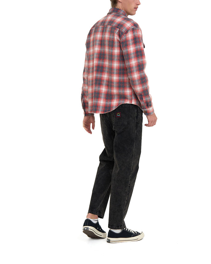 Vacay Check Shirt - Red Check, view 2|Model