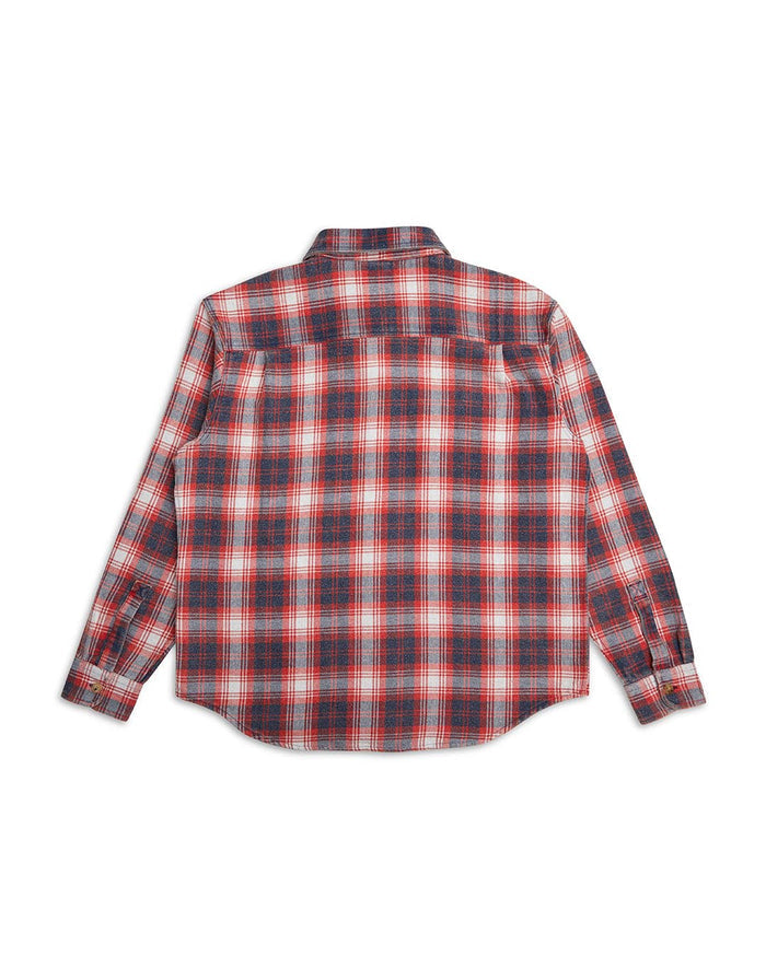 Vacay Check Shirt - Red Check, view 6|Flatlay