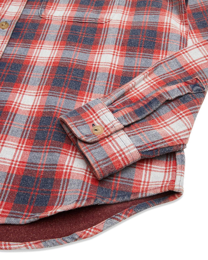 Vacay Check Shirt - Red Check, view 8|Flatlay