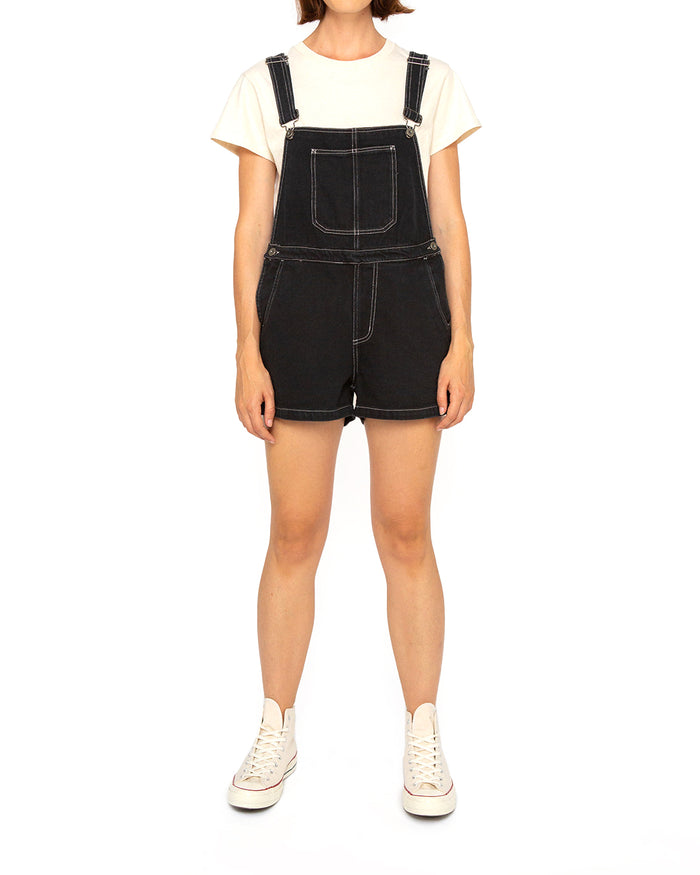 Vada Overall (Relaxed Fit) - Black, view 1|Model