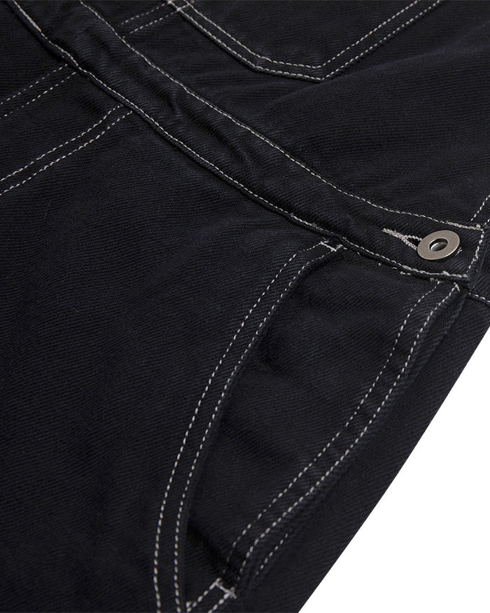 Vada Overall (Relaxed Fit) - Black, view 5|Flatlay
