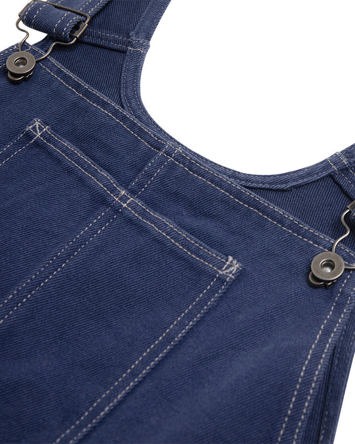 Vada Overall (Relaxed Fit) - Indigo, view 6|Flatlay