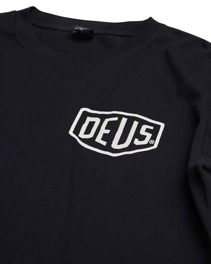 Venice Address Long Sleeve Tee - Black, view 7|Flatlay