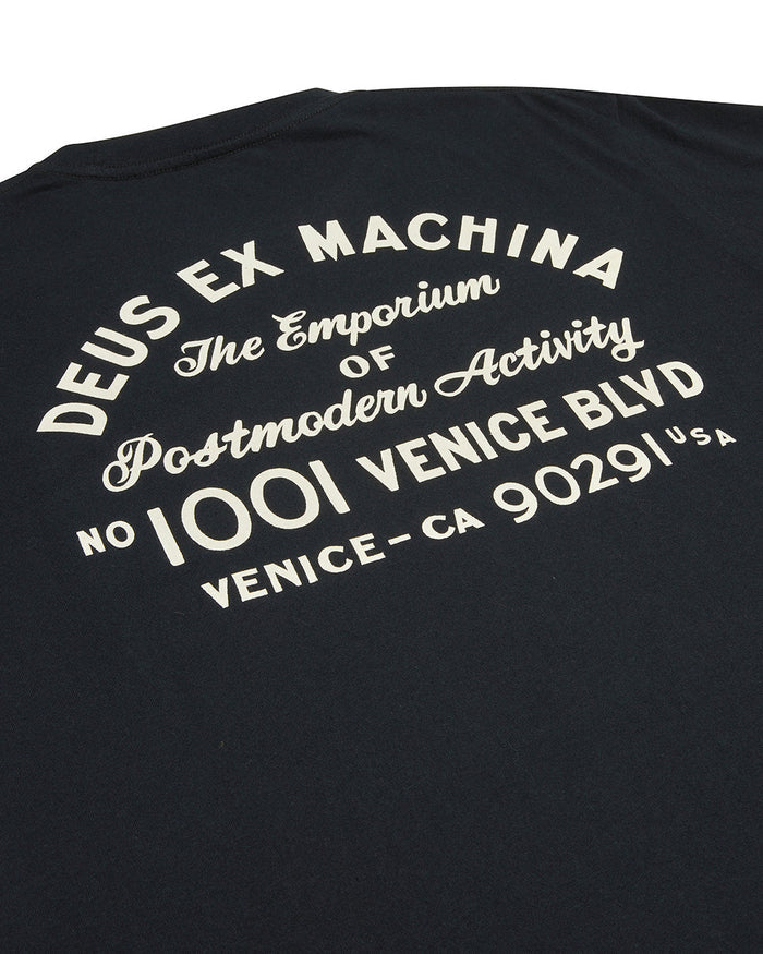Venice Address Pocket Tee - Black, view 5|Flatlay