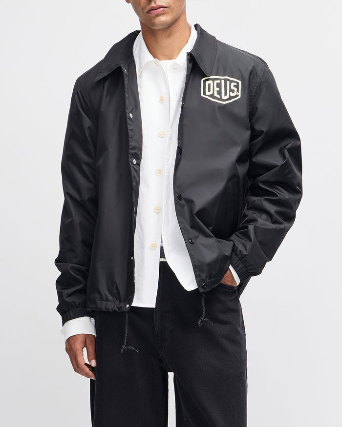 Venice Coach Jacket - Black, view 2|Model