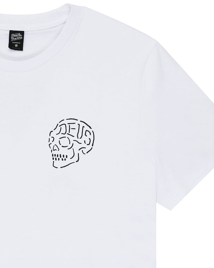 Venice Skull Tee - White, view 7