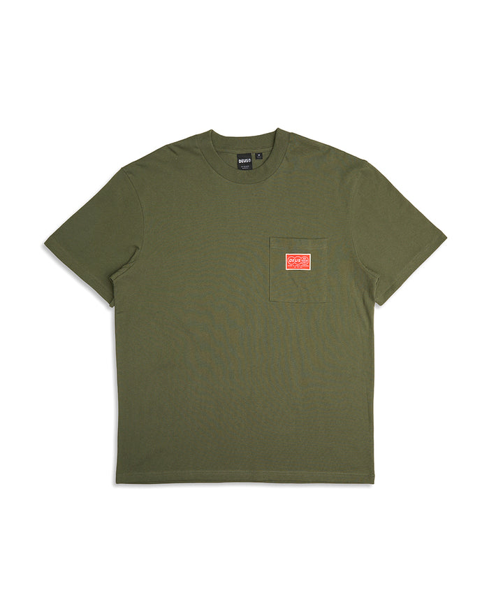 Venture Pocket Tee - Clover, view 4|Flatlay