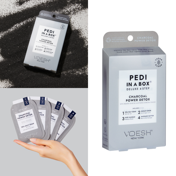 Voesh - Pedi in a Box 4 Steps Charcoal Powder (box/50pcs)