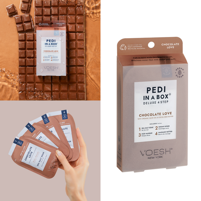 Voesh - Pedi in a Box 4 Steps Chocolate Love (box/50pcs)