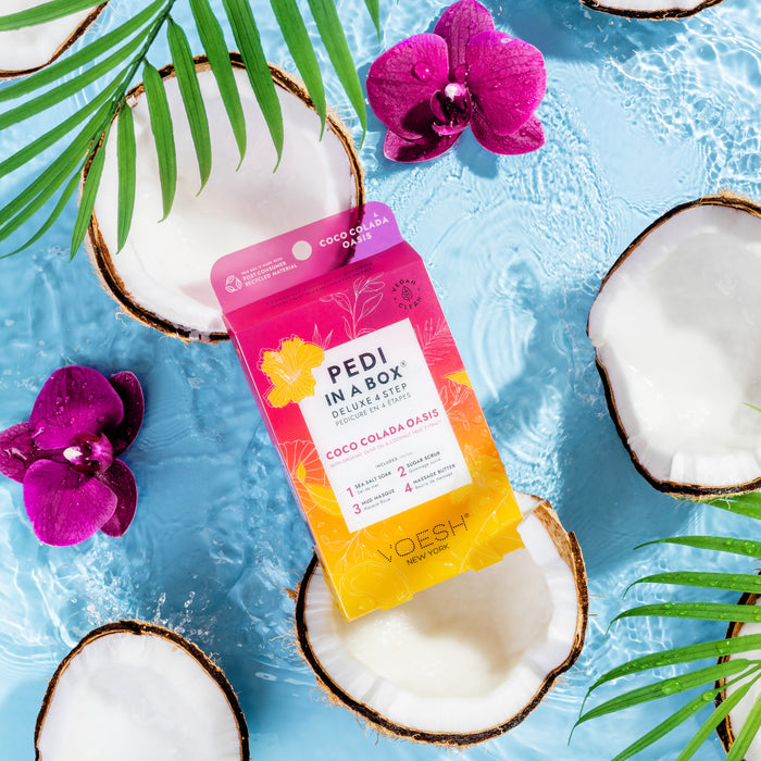 Voesh - Pedi in a Box 4 Steps Coco Colada (box/50pcs)