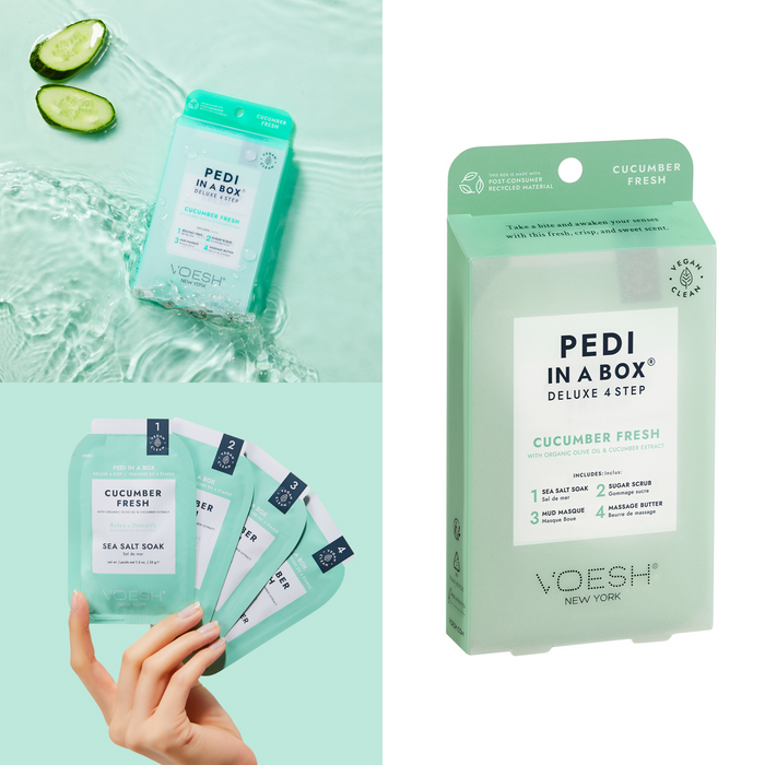 Voesh - Pedi in a Box 4 Steps Cucumber Fresh (box/50pcs)