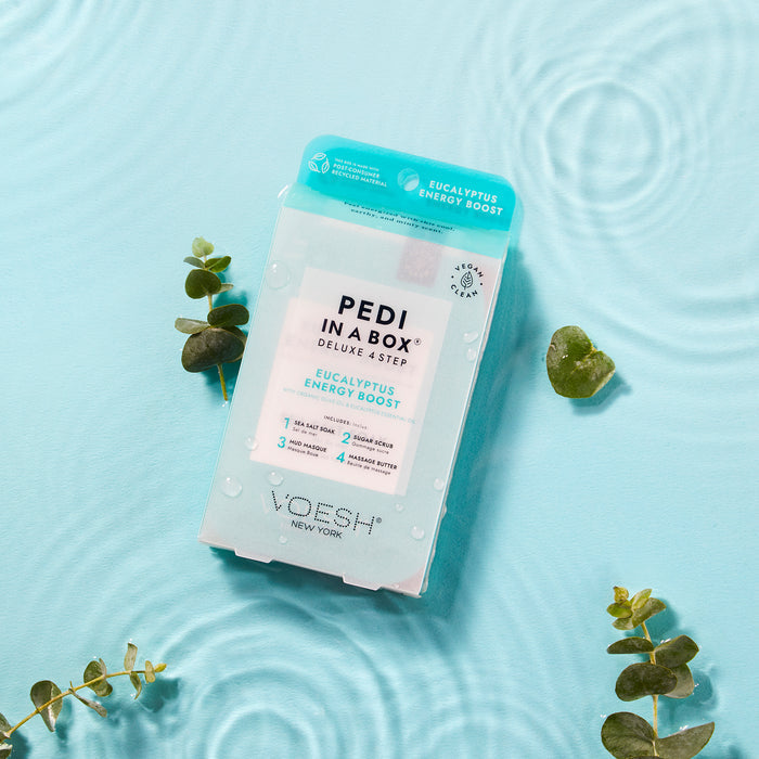 Voesh - Pedi in a Box 4 Steps Eucalyptus Energy Boost (box/50pcs)