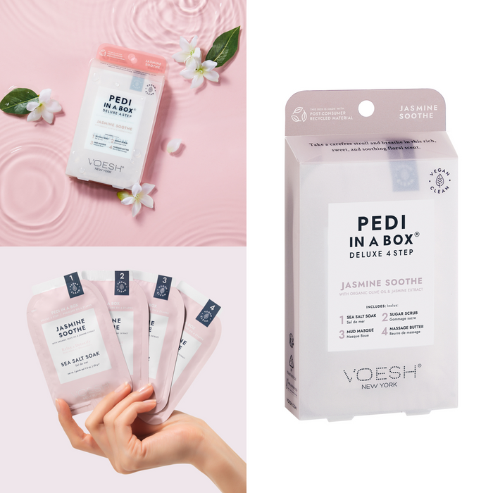 Voesh - Pedi in a Box 4 Steps Jasmine Soothe (box/50pcs)