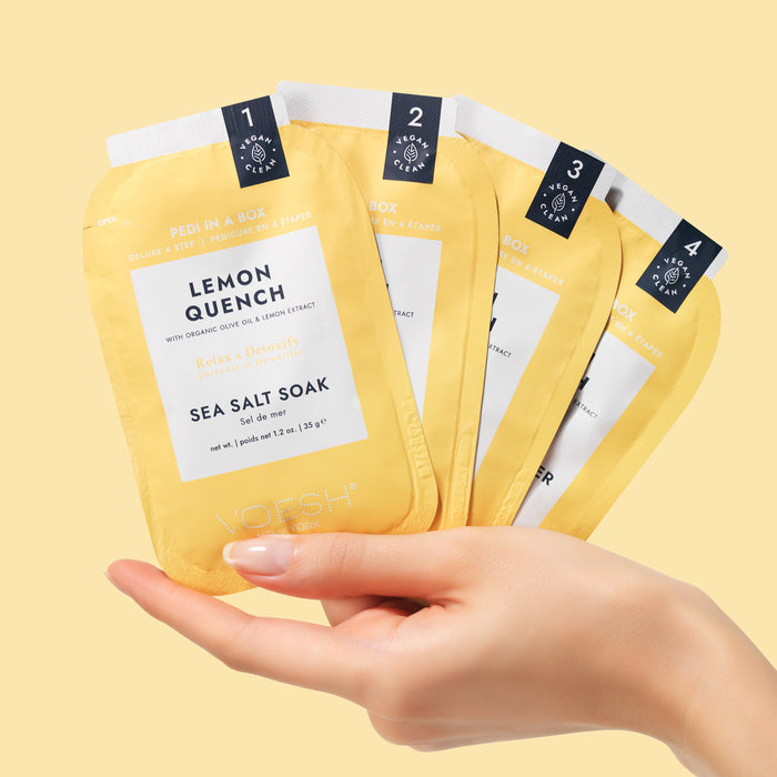 Voesh - Pedi in a Box 4 Steps Lemon Quench (box/50pcs)