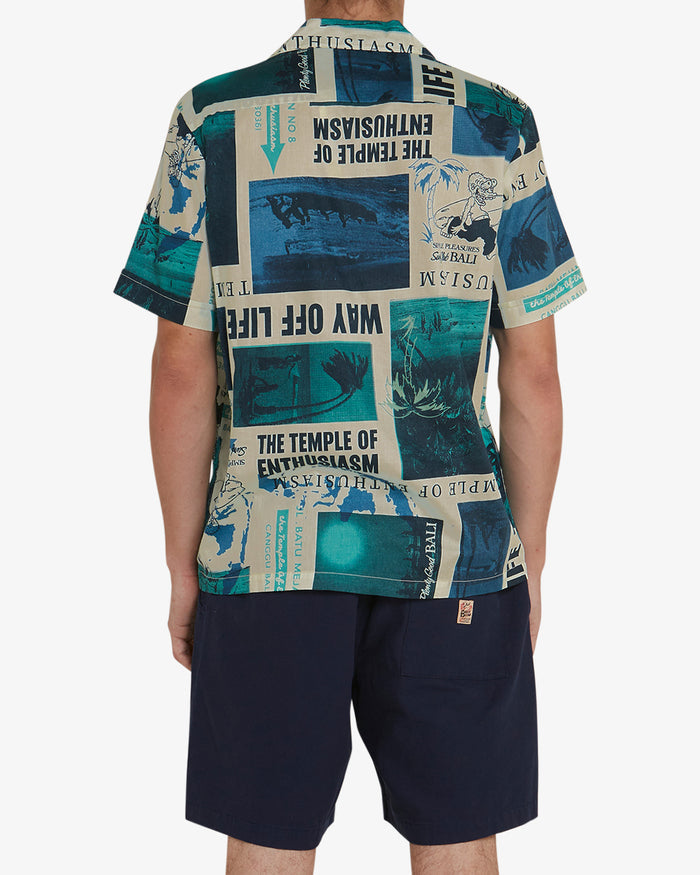 Way Off Shirt - Lagoon, view 3|Model