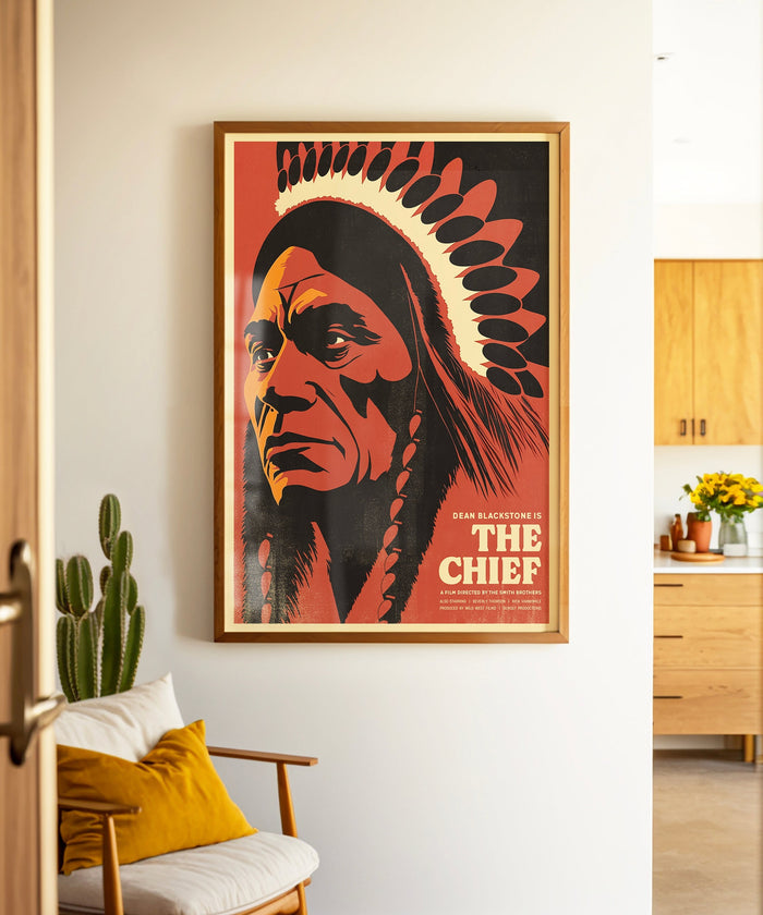 Western Movie Poster #2 of 3 - The Chief by Head West Studio