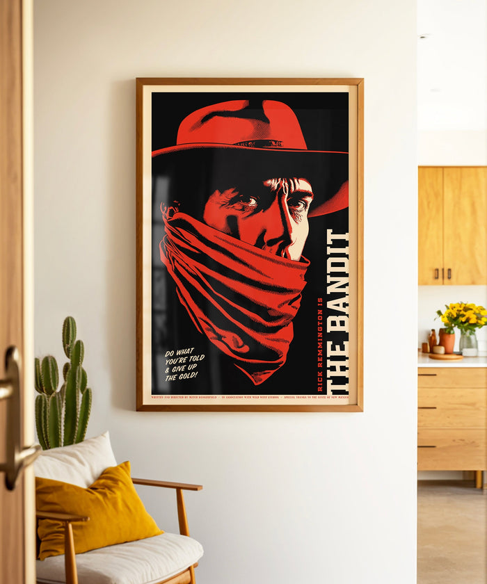Western Movie Poster #3 of 3 - The Bandit by Head West Studio