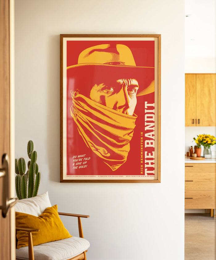 Western Movie Poster #3 of 3 - The Bandit by Head West Studio