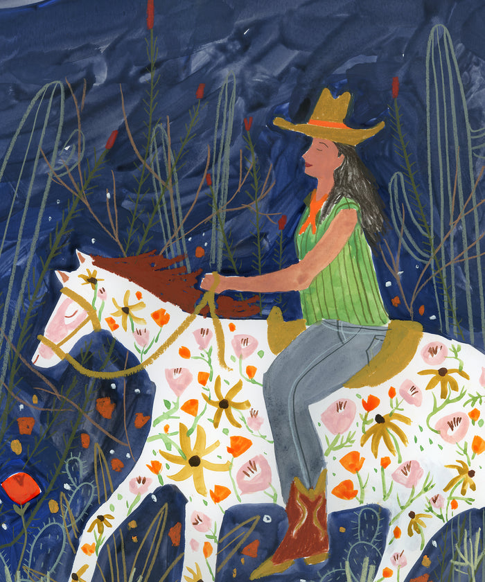 Wildflower Night Ride by Melissa Lakey
