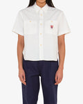 Work Shirt - Natural Chambray, view 1|Model