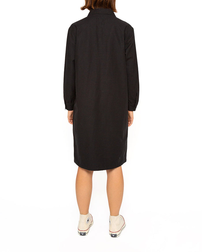Workwear Dress (Relaxed Fit) - Black, view 2|Model