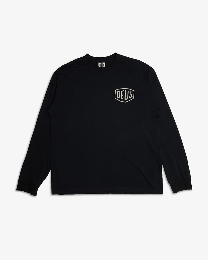 Zao Long Sleeve Tee - Black, view 4|Flatlay
